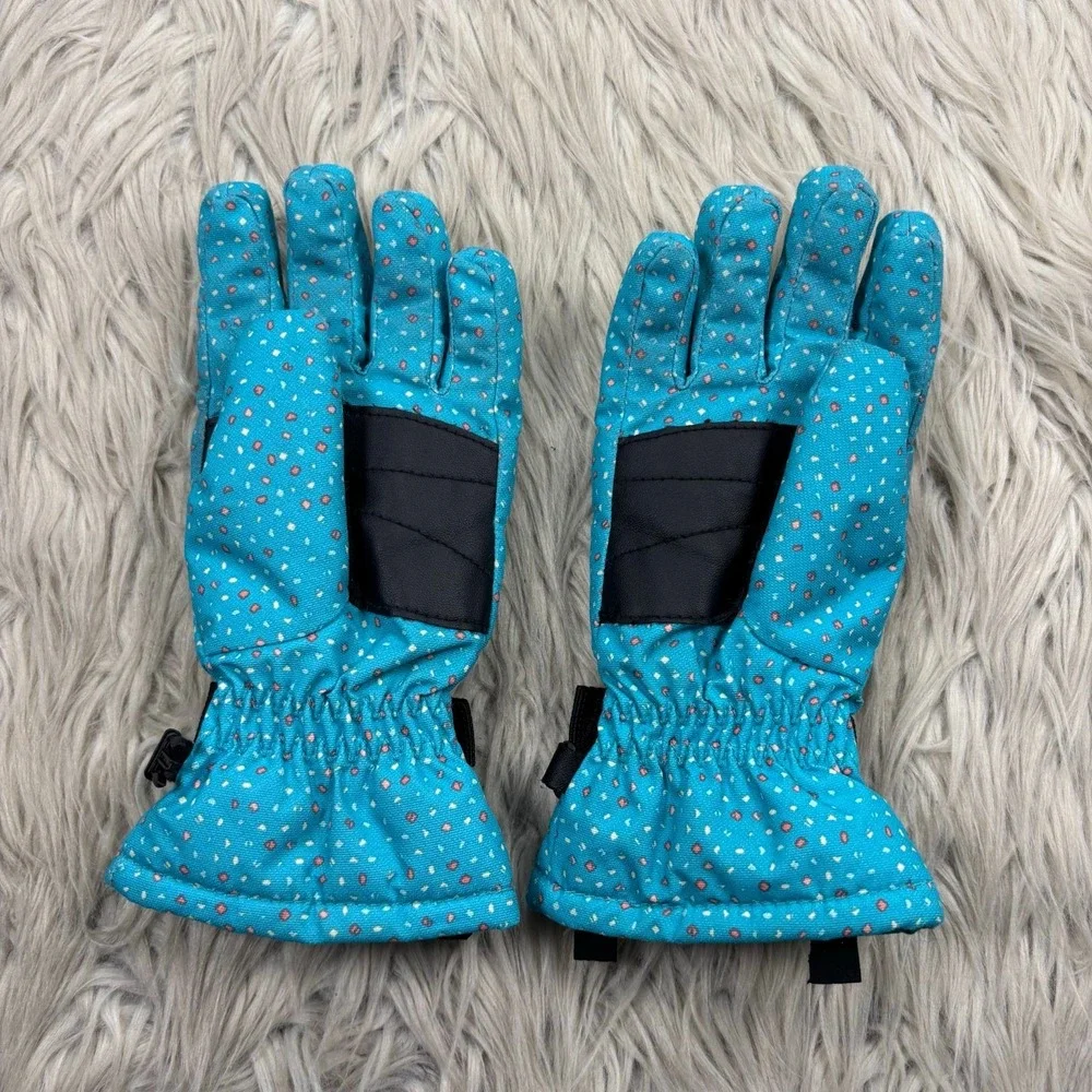 Columbia Kids' Youth XS Core Gloves BlueGeyser Sparkler Print Snow Winter